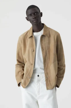 Blouson En Cuir Velours