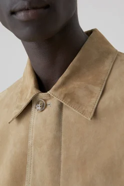 Blouson En Cuir Velours