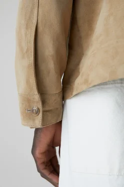 Blouson En Cuir Velours