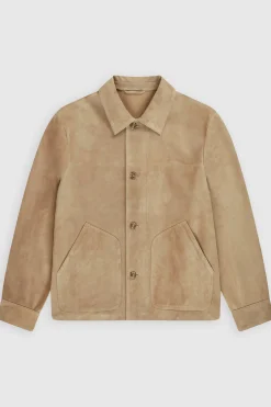 Blouson En Cuir Velours