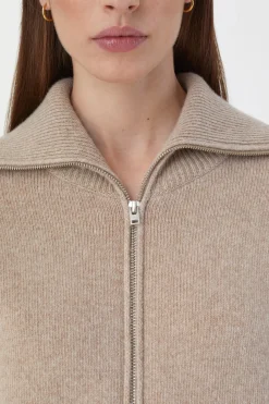 Cardigan A Col Roule