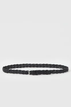 Ceinture En Cuir Tresse