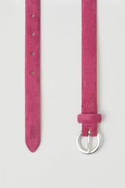 Ceinture En Cuir Velours