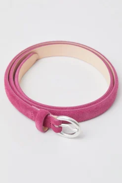 Ceinture En Cuir Velours