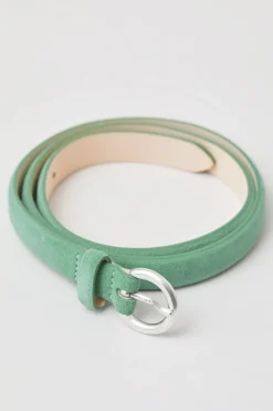 Ceinture En Cuir Velours
