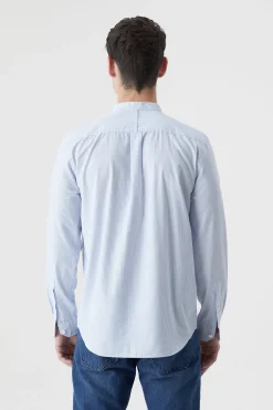 Chemise A Col Montant Avec Rayures