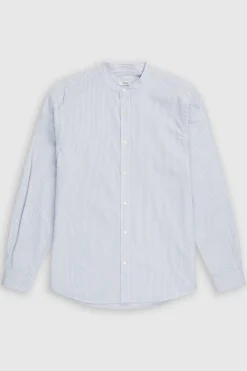 Chemise A Col Montant Avec Rayures