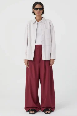 Chemisier Cuir Velours