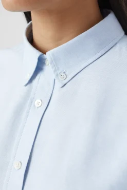 Chemisier-Chemise Avec Col A Pointes Boutonnees