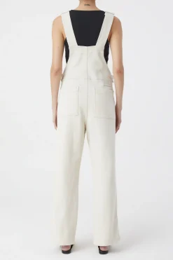 Ecru Denim Dungarees