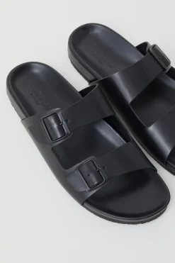 Mules En Cuir Velours