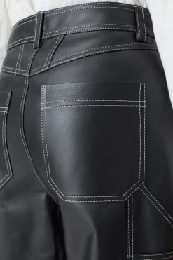 Pantalon En Cuir Neige