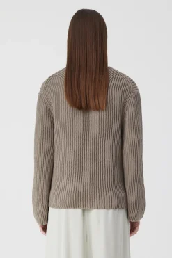 Pull Col En V Coton Bio
