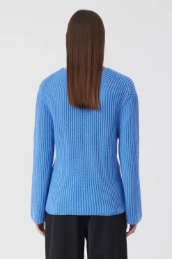 Pull Col En V Coton Bio