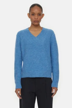 Pull Col V Alpaga Mix