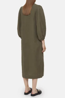 Robe En Lin Et Soie