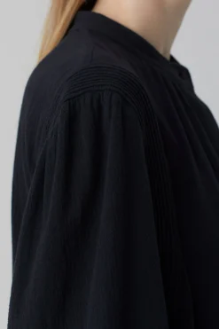 Robe En Tissu Crepe-Coton