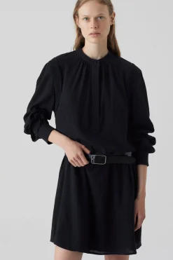 Robe En Tissu Crepe-Coton