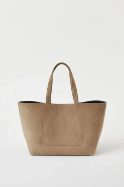 Sac En Cuir Velours