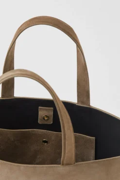 Sac En Cuir Velours