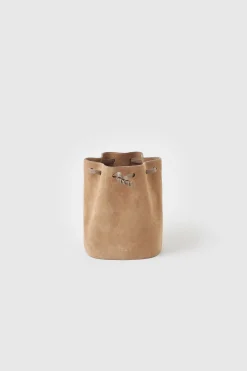Sac Seau En Cuir Velours