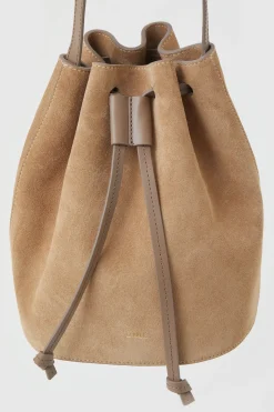 Sac Seau En Cuir Velours