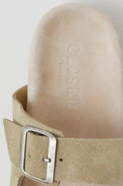 Sandales En Cuir Velours Souple