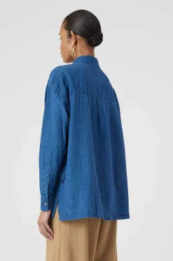 Shirt Long En Lin & Coton