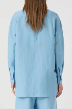 Shirt Long En Melange De Lin