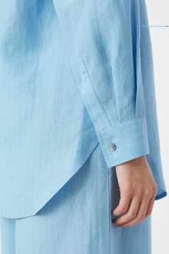 Shirt Long En Melange De Lin