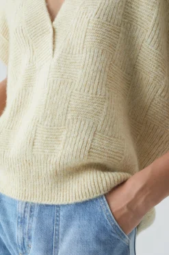 V-Pullover Sans Manches